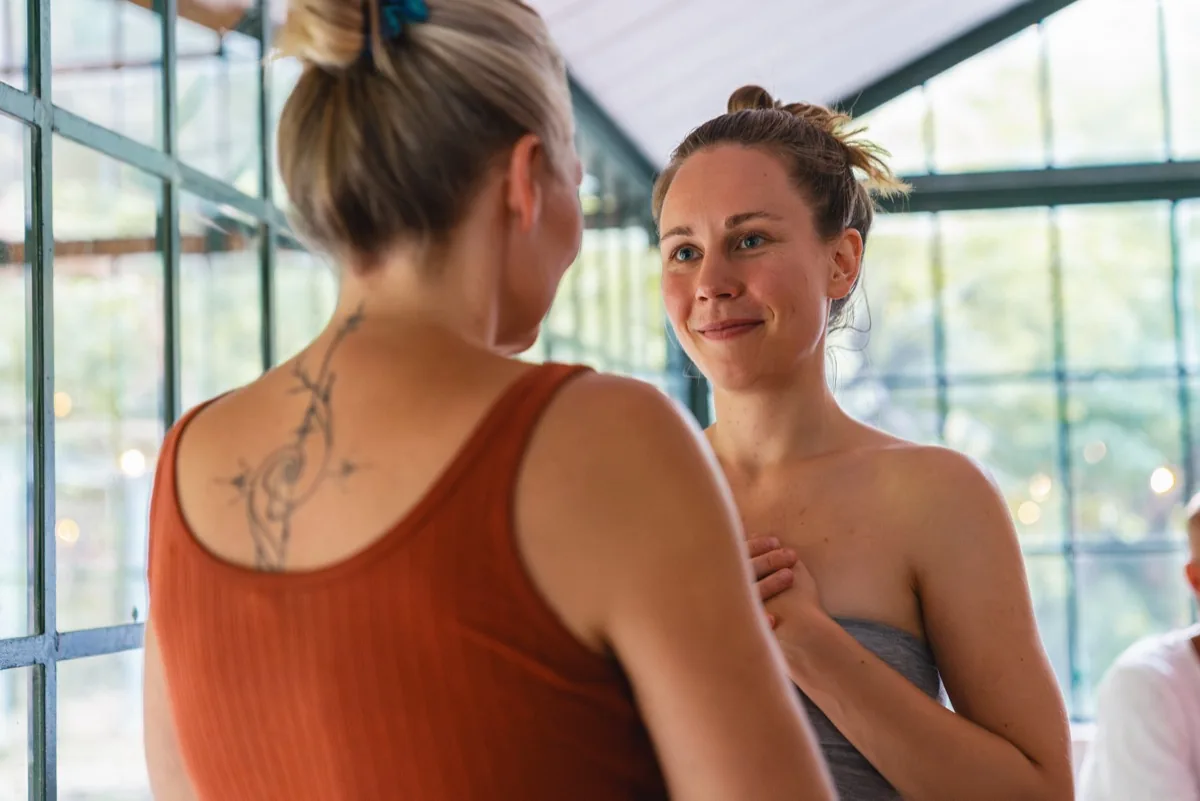 Myofascial bodywork session at Casa Arkaana
