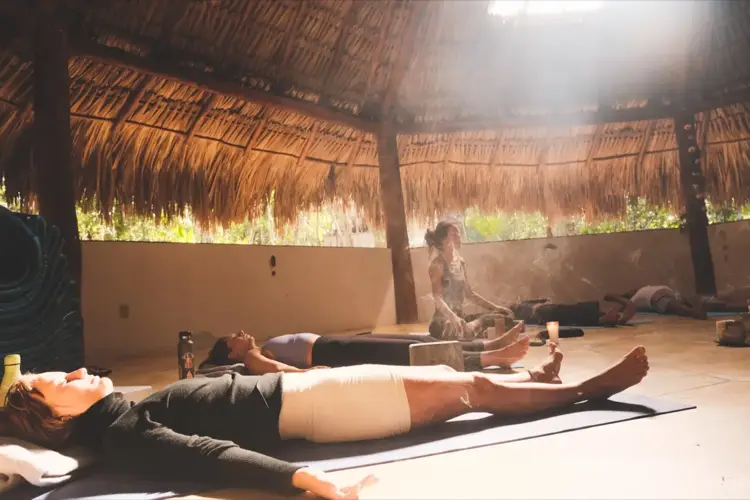 Wellness savasana — nervous system reset retreat