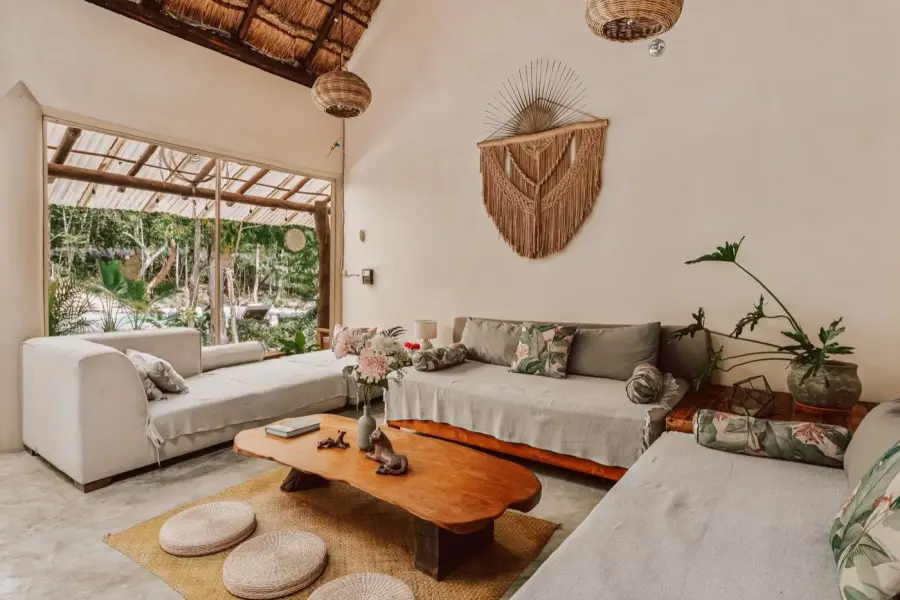 Living room integration space at Casa Arkaana